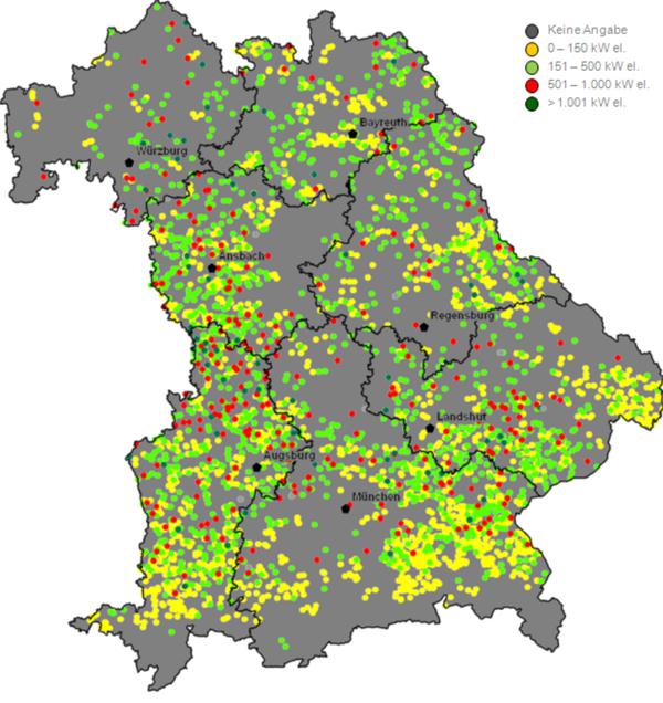 / © LfL - Biogas-Betreiberdatenbak